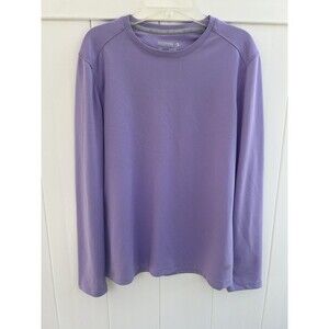 Reel Legends Freeline T Shirt Womens Long Sleeve Purple Sz Medium